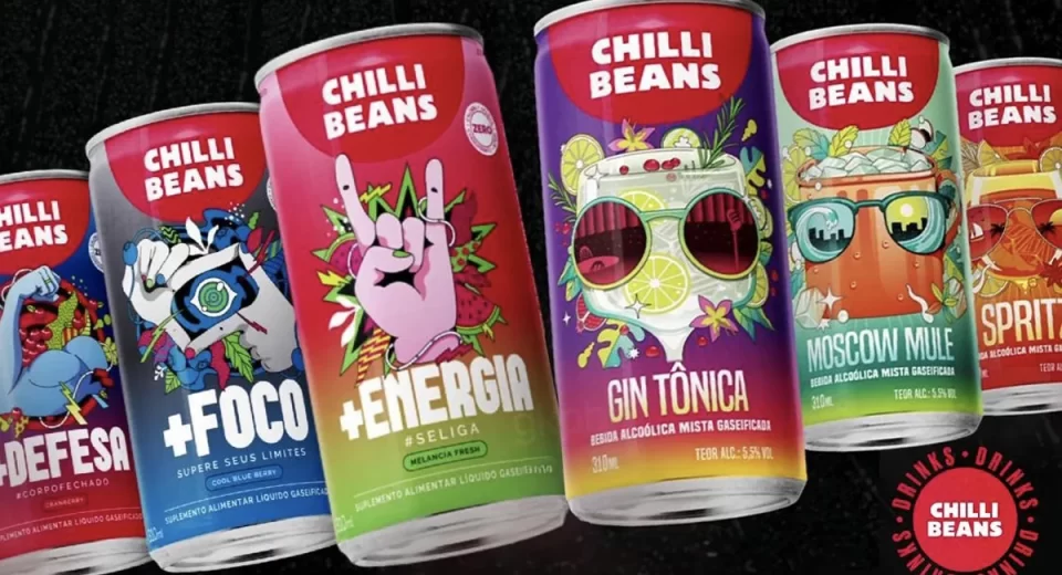 A Chilli Drinks, primeiro lançamento do projeto, oferece uma linha exclusiva de seis bebidas funcionais e energéticas, além de cinco drinks alcoólicos