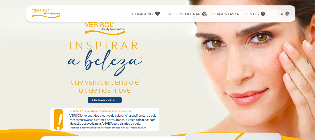 Gelita lança site para identificar marcas que utilizam colágeno Verisol