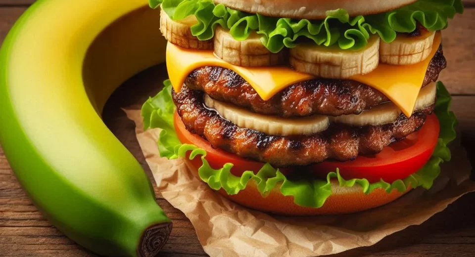 Instituto Senai desenvolve hambúrguer à base de banana verde