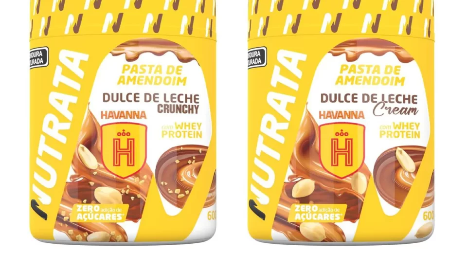 Nutrata lança pasta de amendoim em parceria com a Havanna nas versões Cream e Crunchy