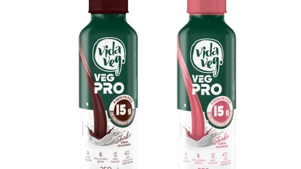 Vida Veg anunciou o lançamento do shake proteico VegPro, disponível nos sabores morango e chocolate