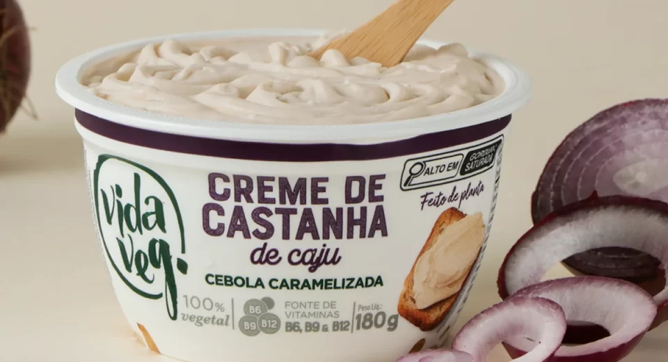 VidaVeg lança creme de castanha sabor cebola caramelizada