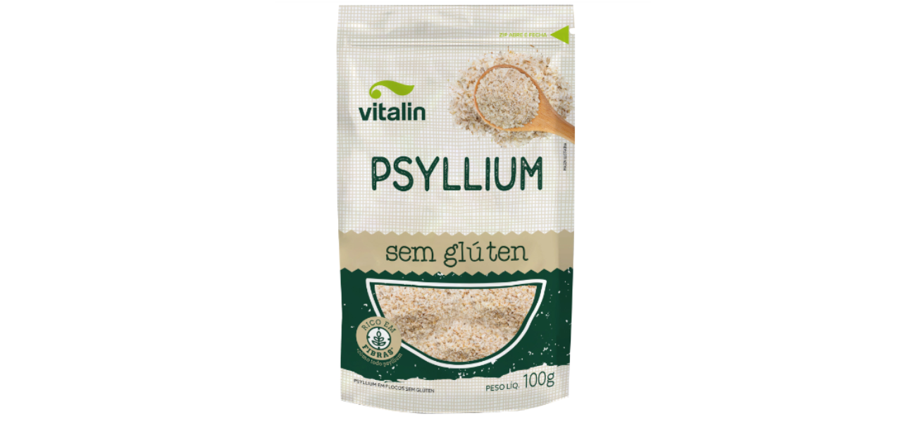 Vitalin lançou o Psyllium, uma fibra solúvel, sem glúten e vegana, que contribui para a saúde intestinal e o bem-estar geral