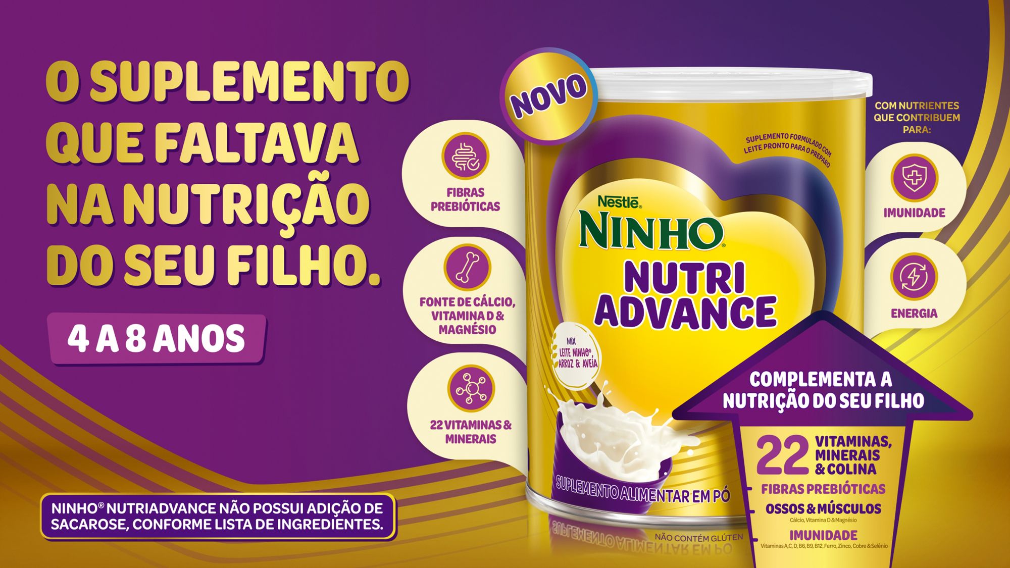 Ninho entra no mercado de suplementos alimentares