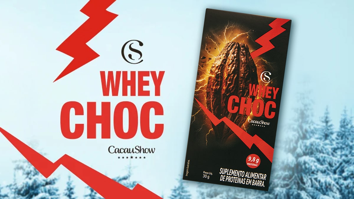 Cacau Show lança Whey Choc em parceria com Prime Video