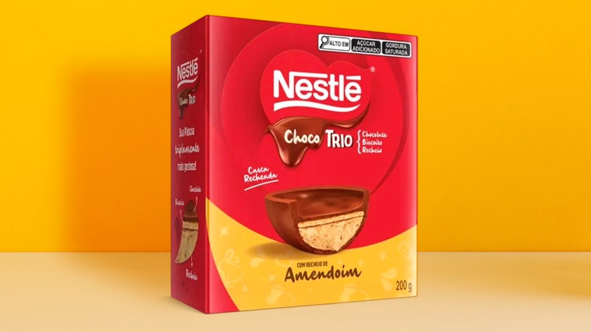 Nestlé lançou o Ovo de Páscoa Choco Trio, novidade que integra a linha Choco Trio e promete ser um dos destaques deste ano