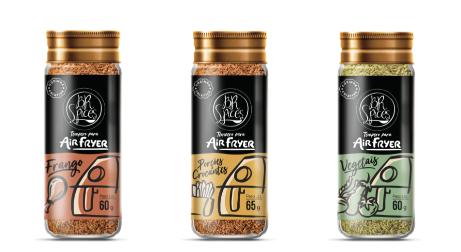 BR Spices lança linha de temperos para uso na AirFryer