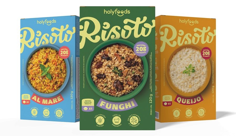 HolyFoods lança risotos proteicos prontos em 20 minutos