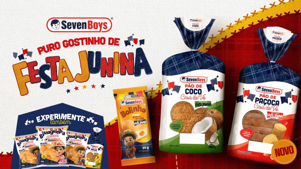 Seven Boys lança Pão de Paçoca inspirado nas festas juninas