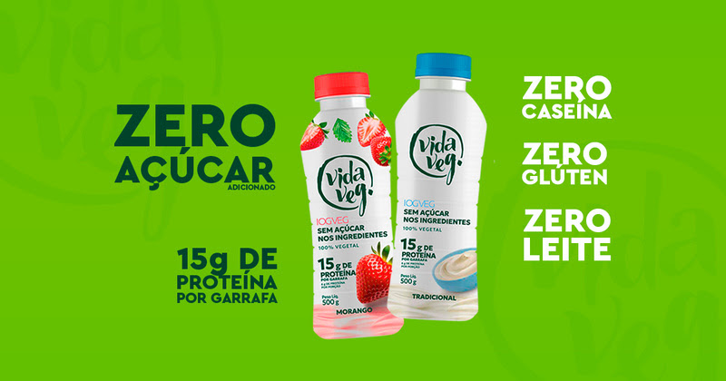 Vida Veg lança iogurte vegetal com proteína e zero açúcar