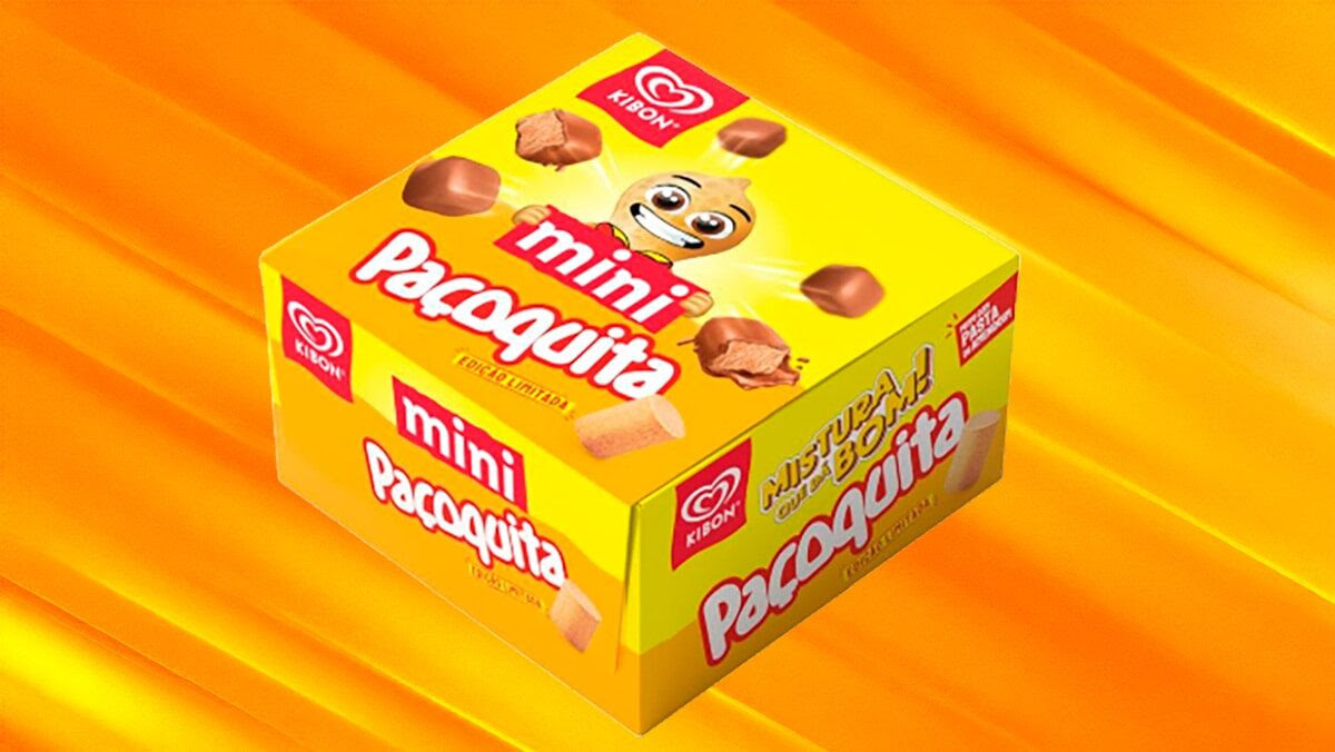 Kibon lança Mini Paçoquita em collab com Santa Helena