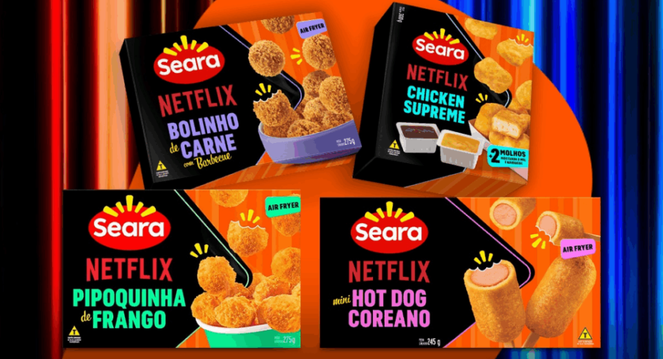 Seara lança snacks em parceria com a Netflix