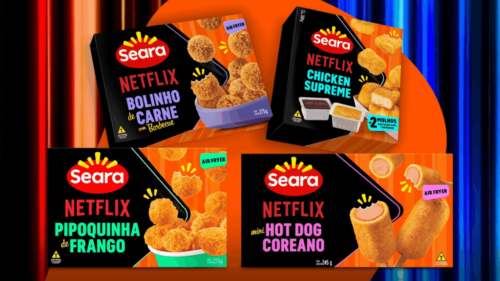 Seara lança snacks em parceria com a Netflix
