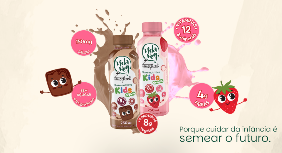 Vida Veg lança shake infantil com proteína vegetal