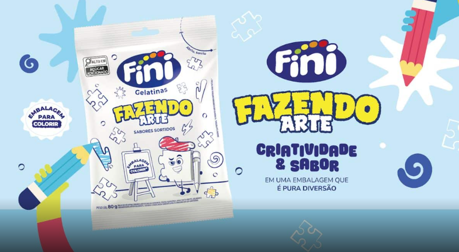 Fini lança balas interativas com embalagens para colorir