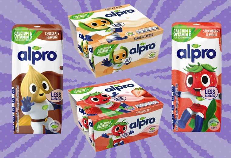 Alpro lança linha plant-based infantil com menos açúcar