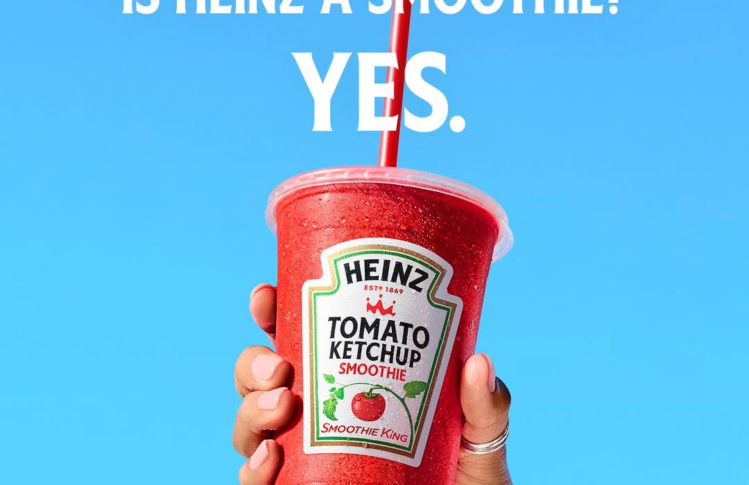 Heinz aposta em smoothie com ketchup e frutas vermelhas