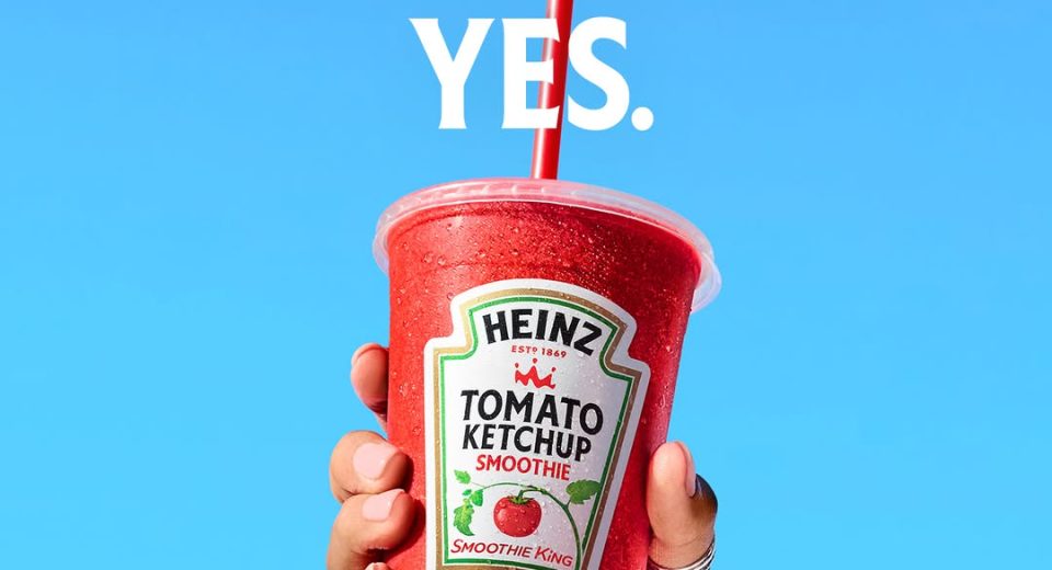 Heinz aposta em smoothie com ketchup e frutas vermelhas