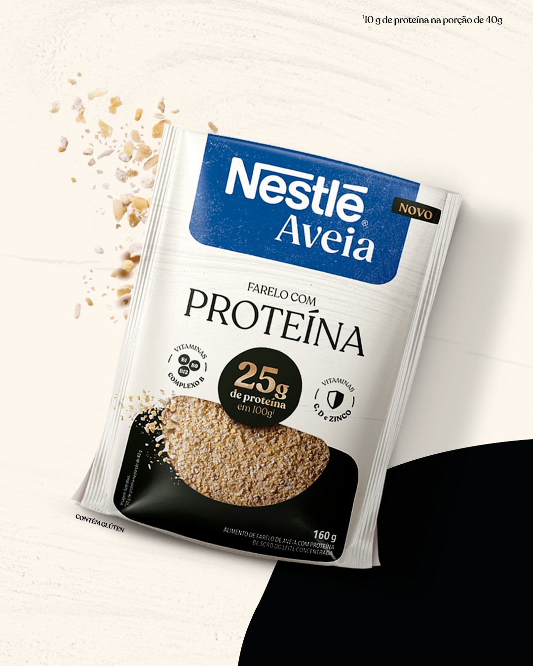 Nestlé lança farelo de aveia com 25g de proteína