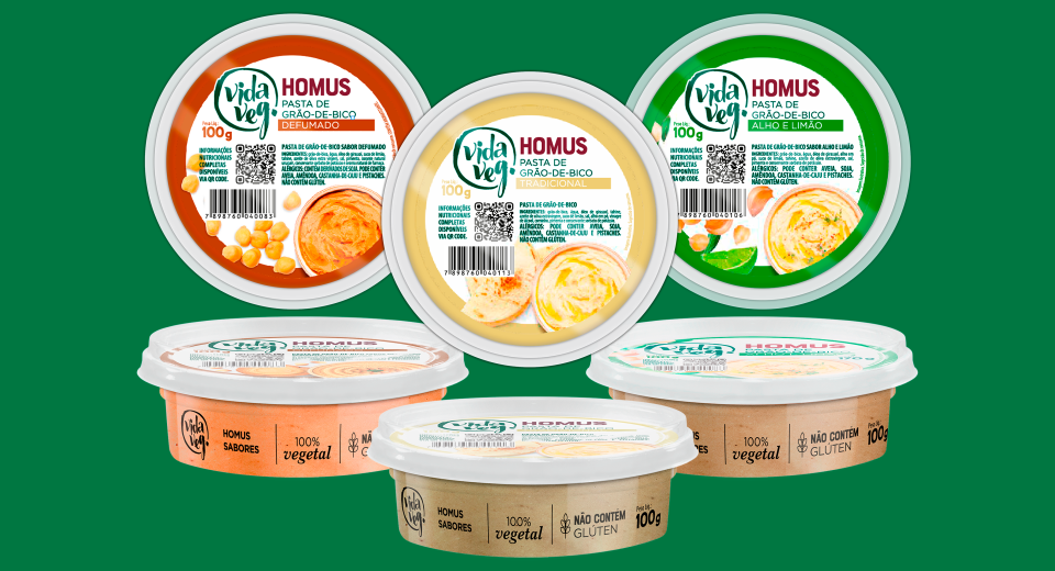 Vida Veg apresenta homus em três sabores
