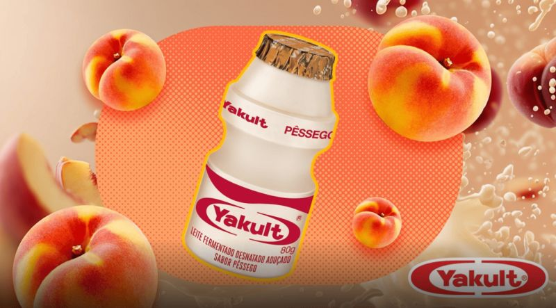 Yakult Pêssego une tradição científica e inovação no mercado