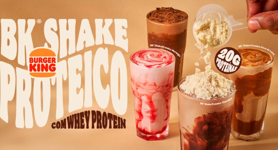 Burger King lança BK Shake Proteico com 24g de proteína