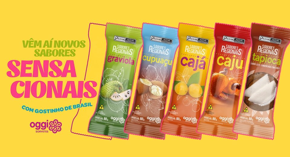 OGGI lança sorvetes do Nordeste em nova linha regional