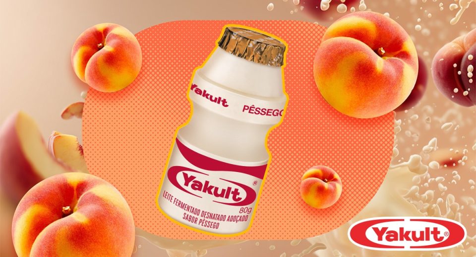 Yakult lança leite fermentado sabor pêssego