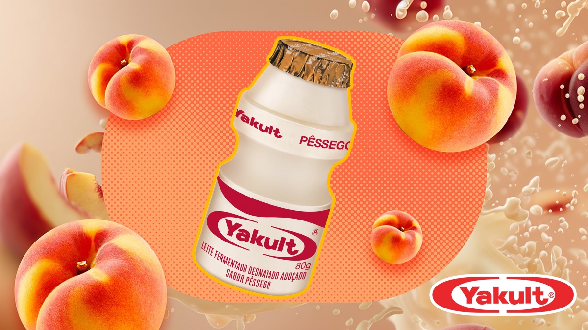 Yakult lança leite fermentado sabor pêssego
