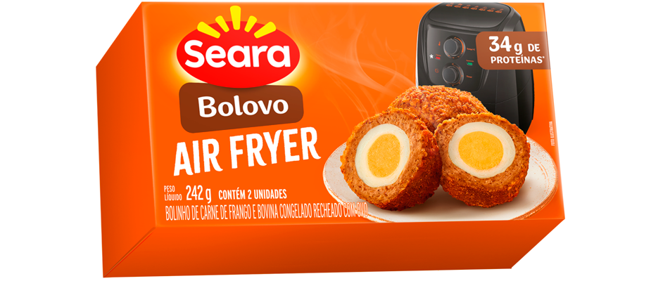 Seara lança Bolovo na linha Air Fryer