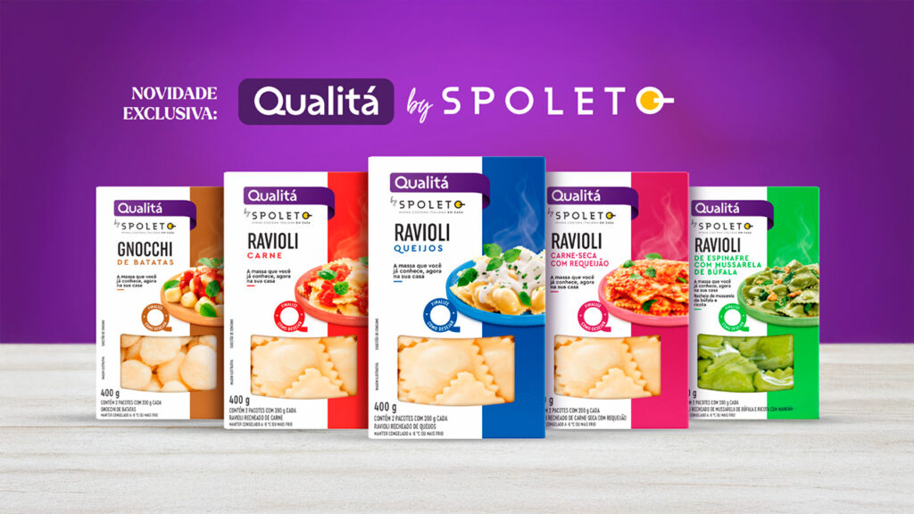 Qualitá e Spoleto lançam massas recheadas congeladas