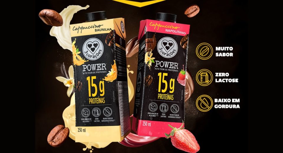 3 Corações lança novos sabores de Cappuccino Power