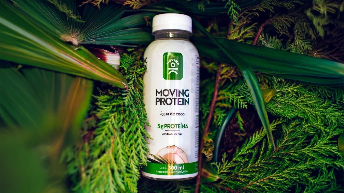 Água de coco proteica da Moving estreia no mercado global