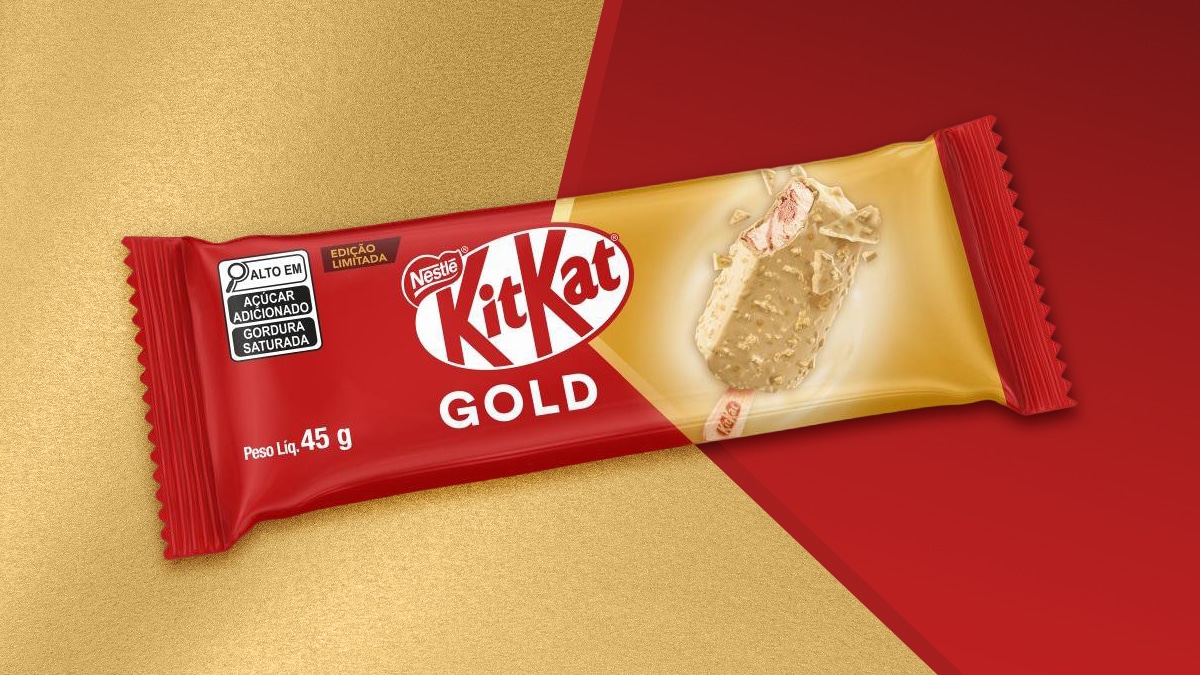 Picolé KitKat Gold estreia no Brasil em edição limitada