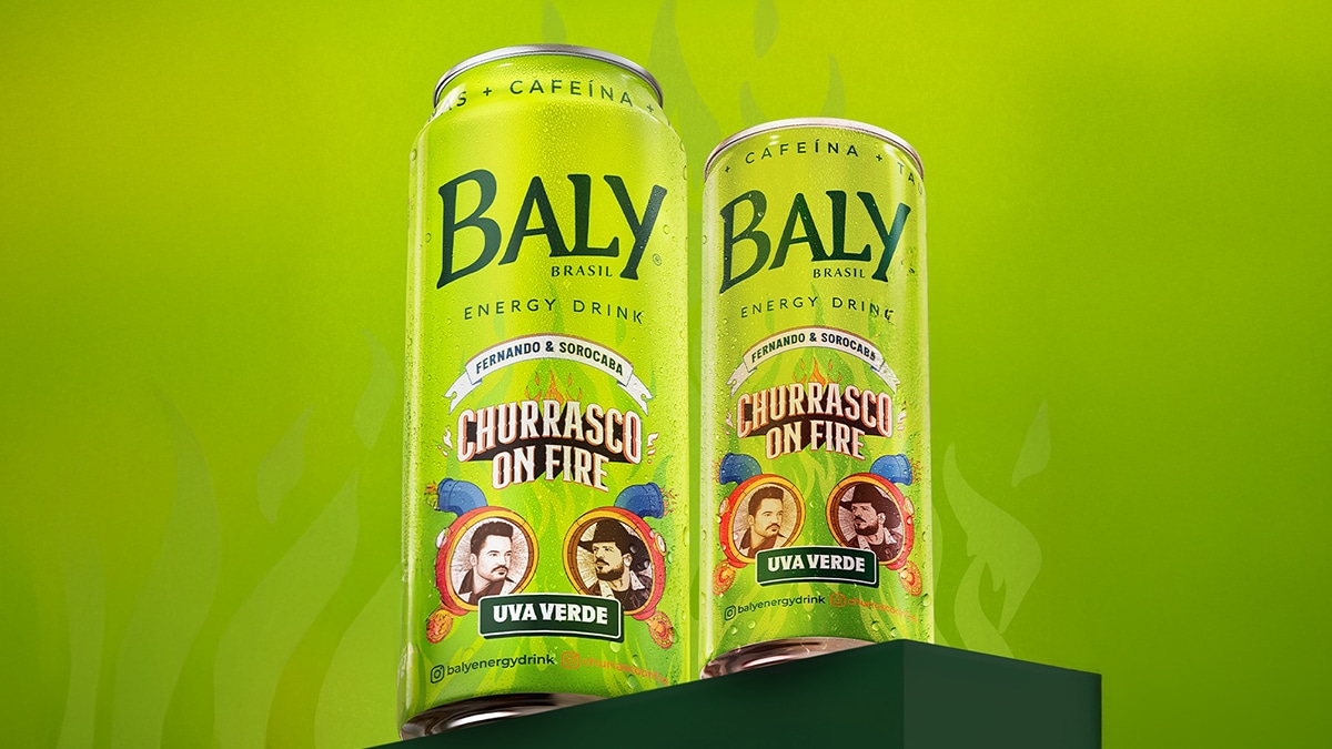 Baly lança energético Uva Verde com Fernando & Sorocaba