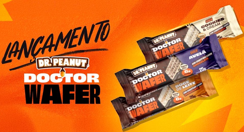 Doctor Wafer: Dr. Peanut lança snack proteico crocante