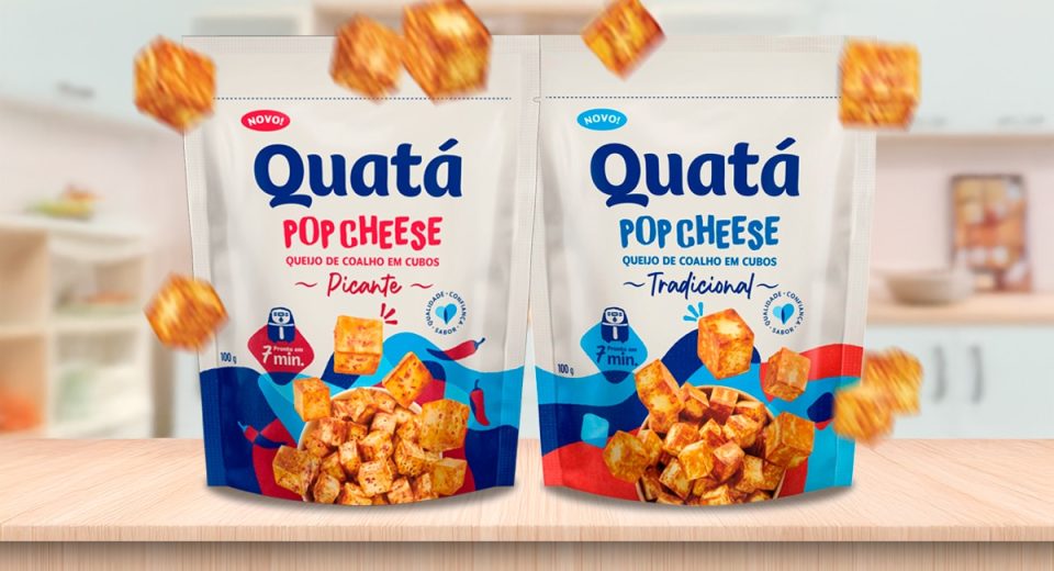 Quatá lança Pop Cheese com queijo coalho para Air Fryer