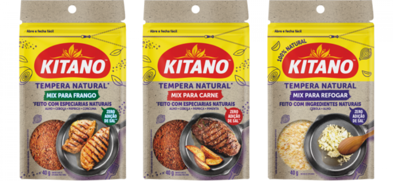 Kitano lança linha Tempera e Refoga com ingredientes naturais