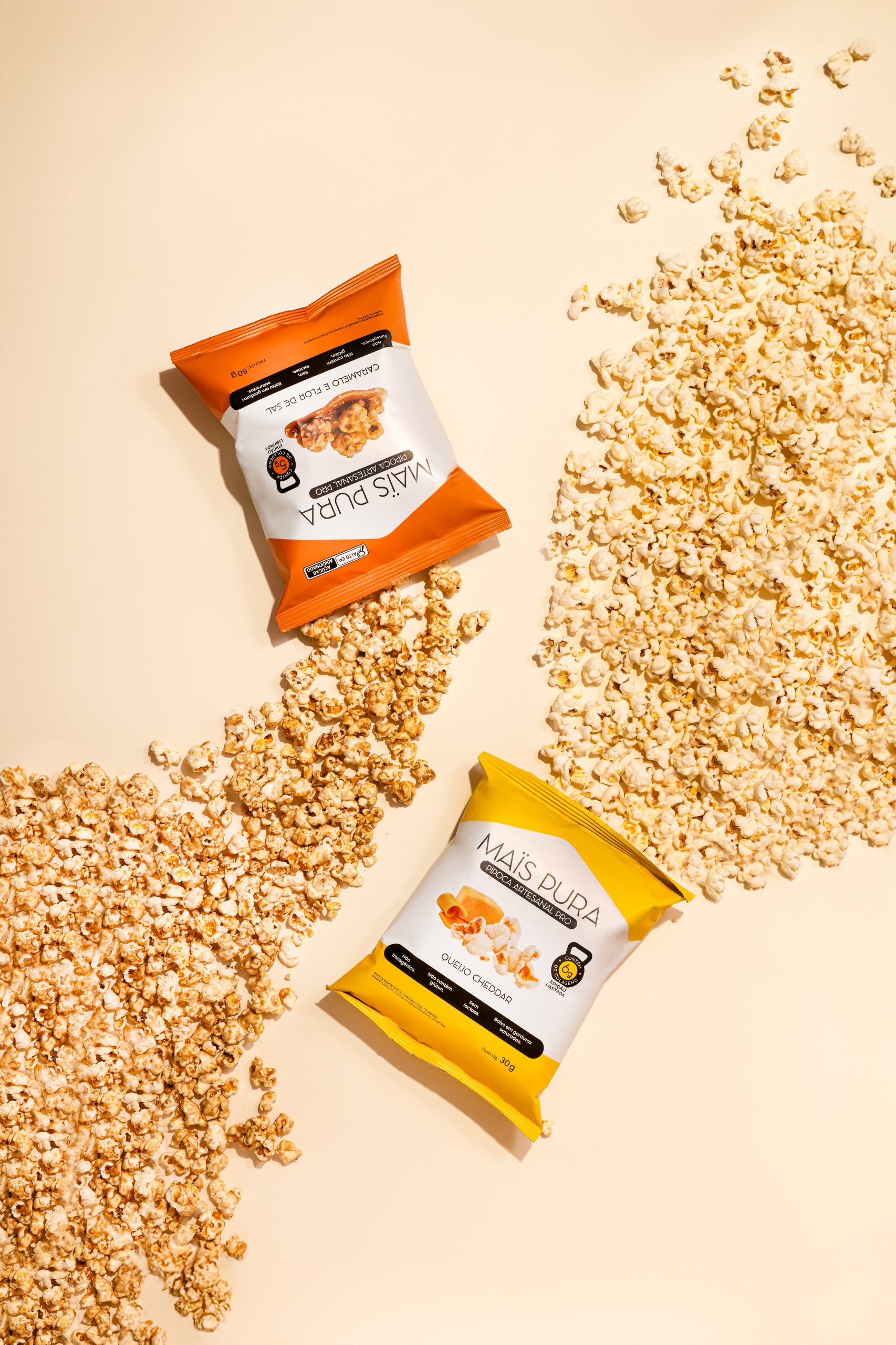 Maïs Pura lança pipoca com proteína do colágeno