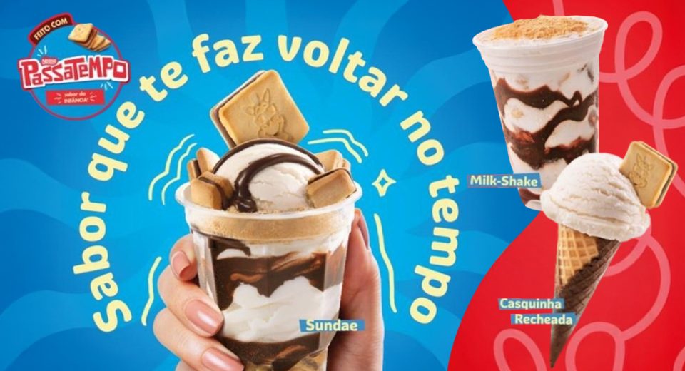 Giraffas lança sobremesas com Passatempo no cardápio