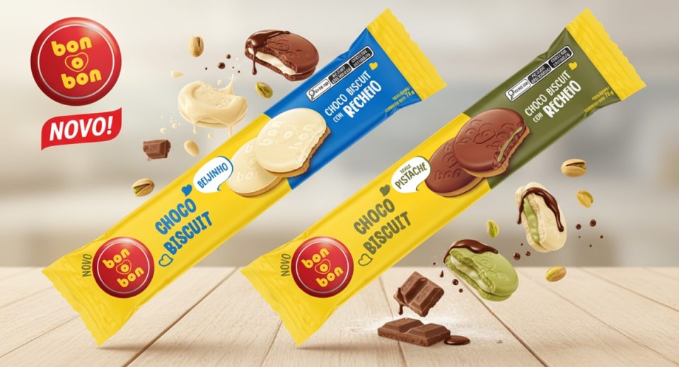 Bon o Bon Biscuit ganha sabores Beijinho e Pistache