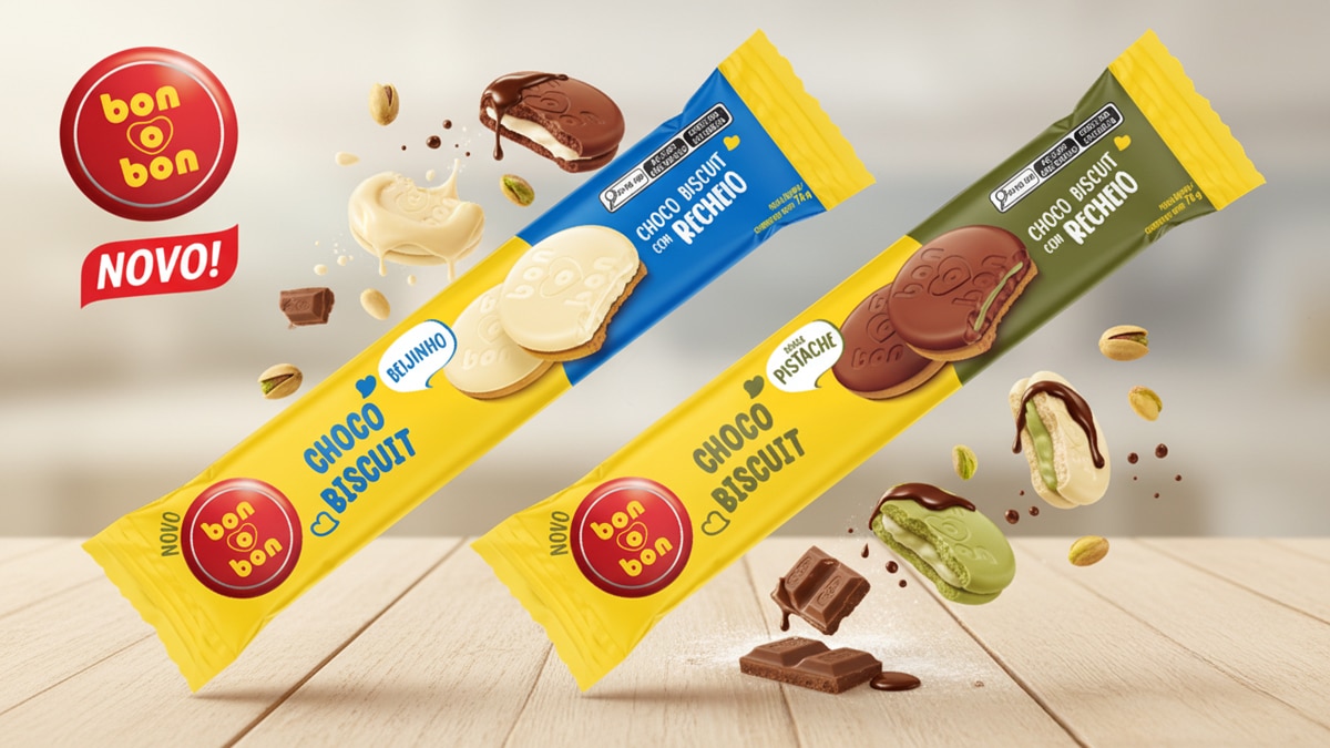 Bon o Bon Biscuit ganha sabores Beijinho e Pistache