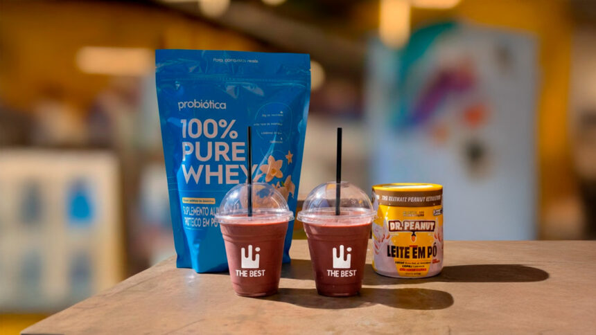 The Best Shake marca collab entre Dr. Peanut e Probiótica