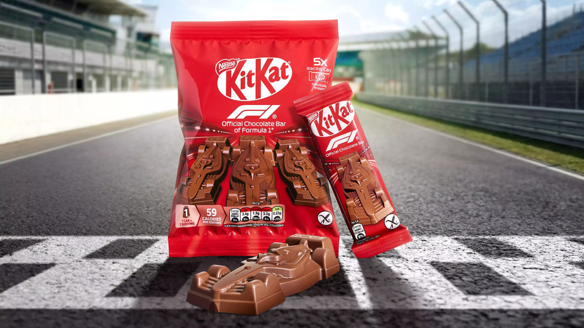 KitKat lança carro de chocolate inspirado na Fórmula 1