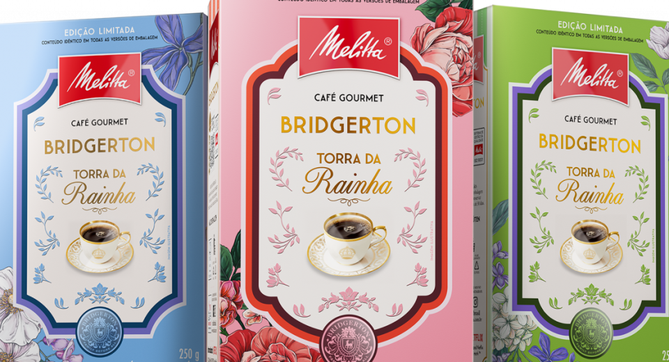 Melitta lança café gourmet Bridgerton em edição limitada