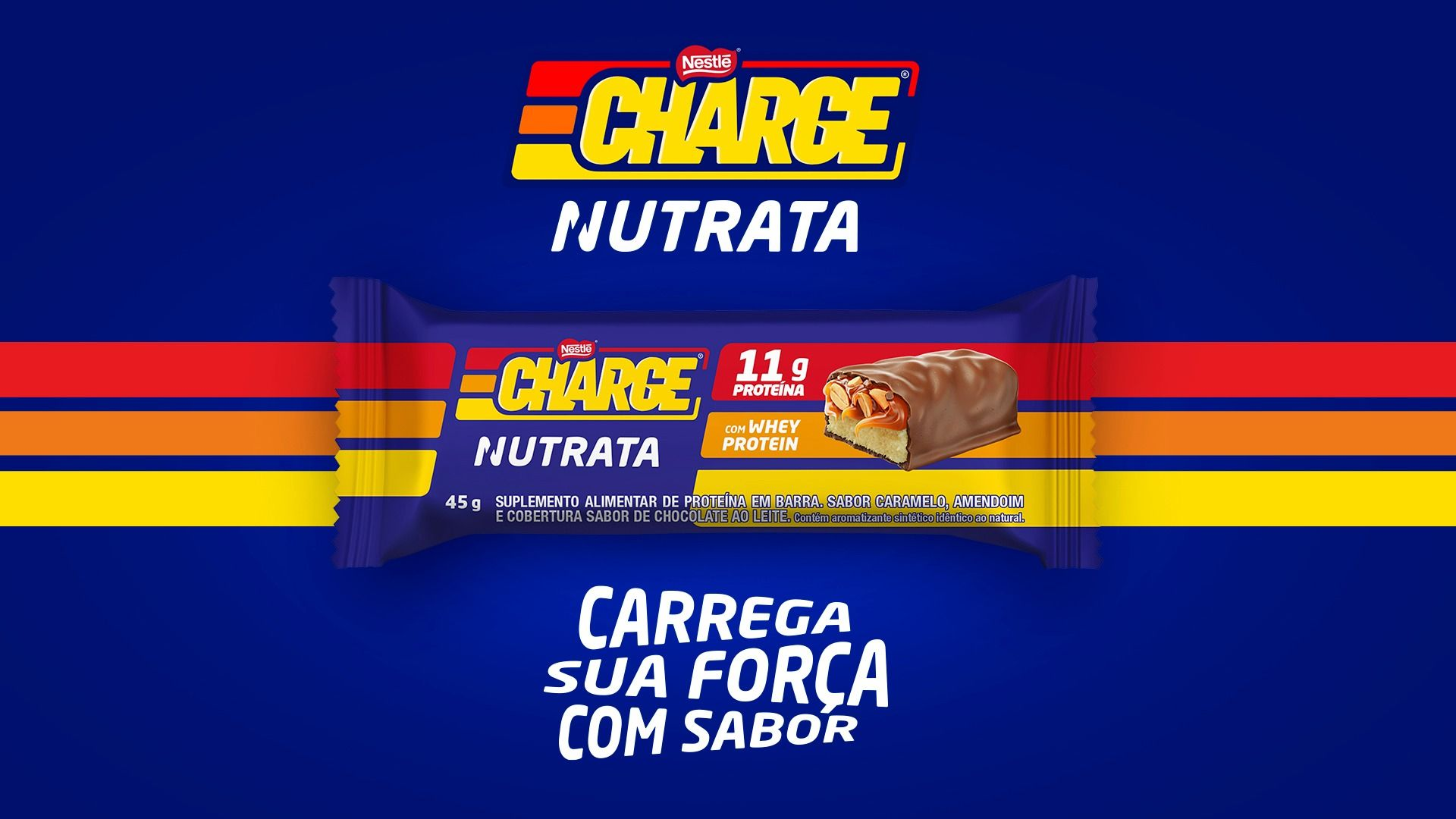 Nestlé lança Charge Proteico com 11g de proteína