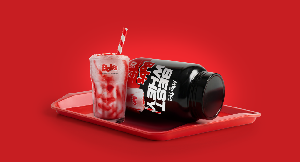 BEST WHEY Bob’s leva milk shake de morango ao whey