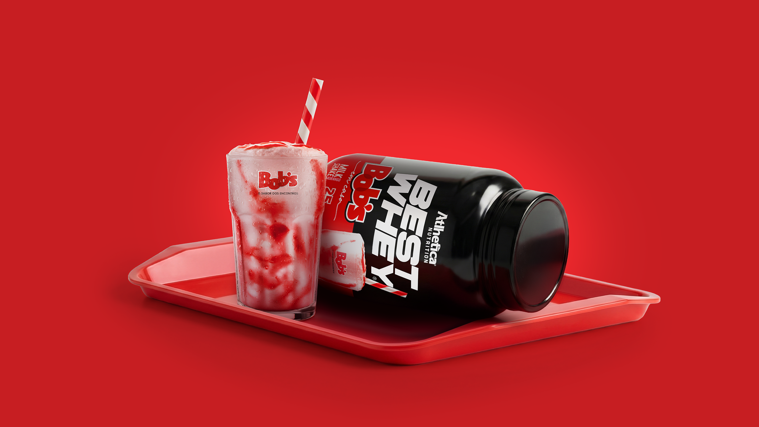 BEST WHEY Bob’s leva milk shake de morango ao whey