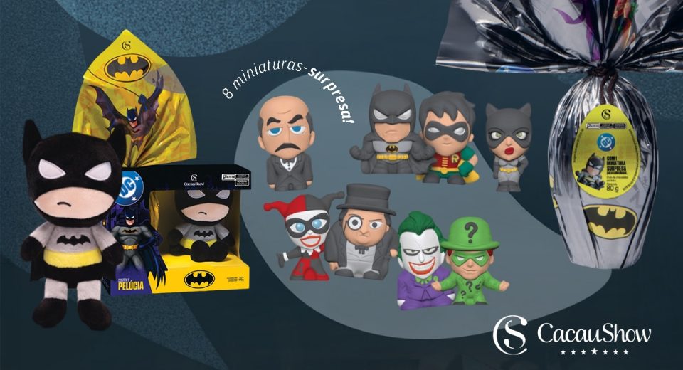 Cacau Show lança ovo surpresa do Batman na Páscoa