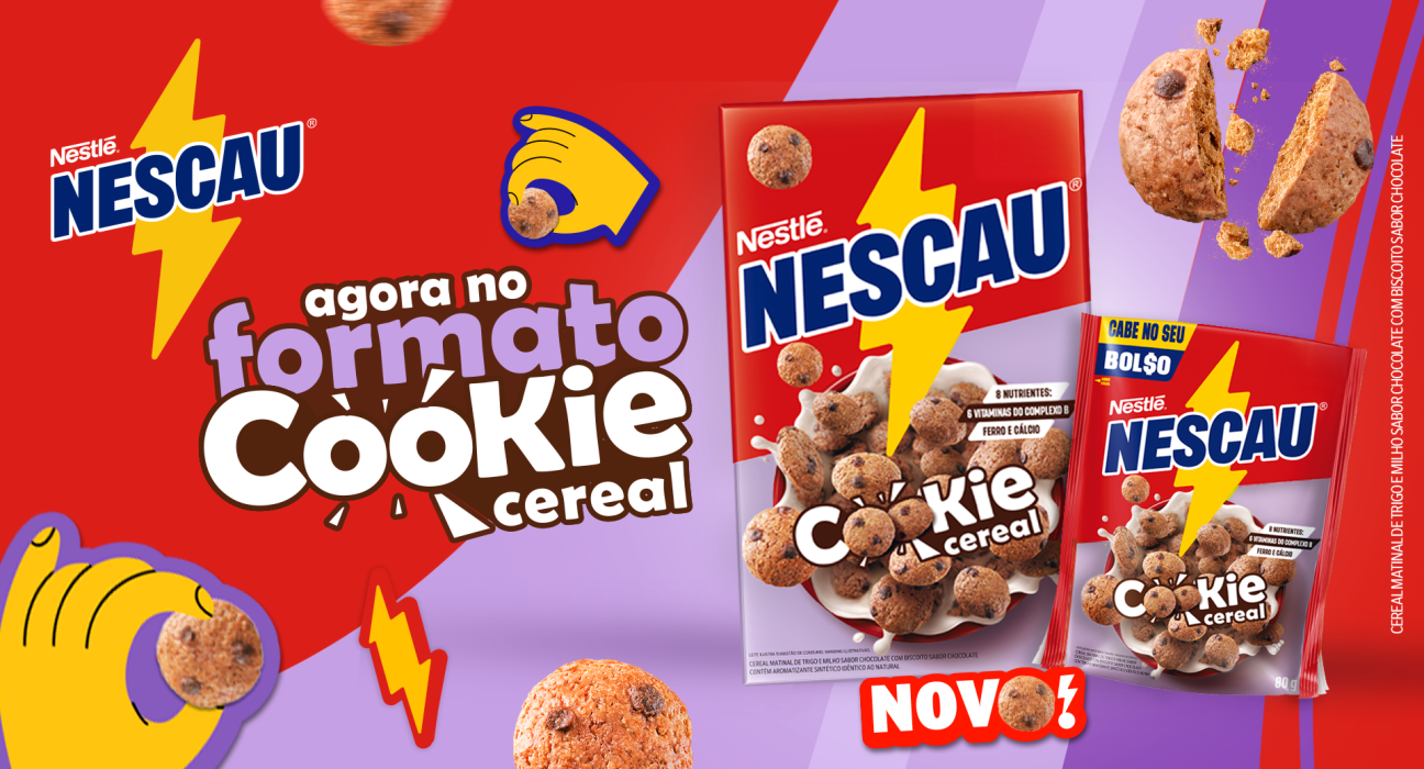Nescau lança cereal cookie no Brasil